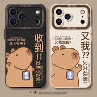 正版适用iphone17手机壳16iphone14promax保护套15pro2026新款AIR外壳12pm简约xs肤感硅胶14牛马8plus情侣卡皮巴拉7