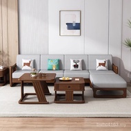 Three-Person Sofa Concubine Living Room Furniture Fabric Corner Nordic Small Apartment Modern Solid 