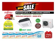 Fujitsu R32 Ceiling Cassette 36000 BTU + FREE NTUC VOUCHER + FREE Delivery + FREE Consultation Service + FREE Warranty