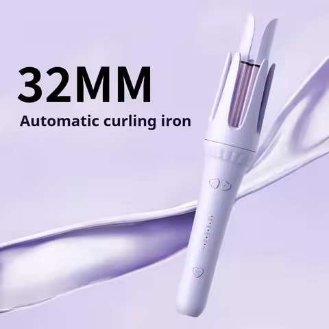 Auto Hair Curler, Automatic Curling Iron for Beach Waves with Millions Negative Ions 4 Temperature &