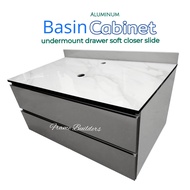 [PRE-ORDER] Basin Cabinet/Aluminum Basin Cabinet/Wall Mounted Basin Cabinet/Bathroom Counter/Bathroom Storage/Aluminium Cabinet/Aluminum Cabinet (ETA:2023-09-30)