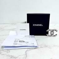 Chanel CC Logo 水鑽 胸針