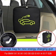 Car Charging Guns Storage Bag For BMW IX1 IX IX1 IX3 I30 I20 I3 I01 I4 I5 I7 Energy Charging Port Ra