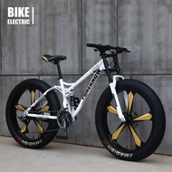จักรยาน จักรยานเสือภูเขา  มีโช๊คกลาง ล้อโต 24 -26 นิ้ว x 4.0 เฟรมเหล็กไฮเอ็นท์ จักรยานล้อโต รับแรงกระแทกได้ดี big wheel mountain bike