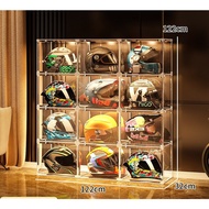 HD Helmet storage rack motorcycle hat cabinet home Display box helmet storage rack Building block storage rack