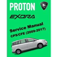 PROTON EXORA BOLD FZ CPS/CFE (2009-2017) SERVICE WORKSHOP MANUAL WORKBOOK + PARTS LIST+ OWNER'S MANU