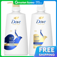 Dove(โดฟ) | โดฟ แชมพูและครีมนวดผมขนาดใหญ่ ทรีทเมนต์ อนเทนซ์ แชมพู+ครีมนวดผม