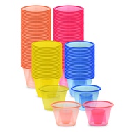150 Assorted Neon Colors Disposable Plastic Party Bomber Power Bomber Jager Bomb Cups Shot Glass Gla