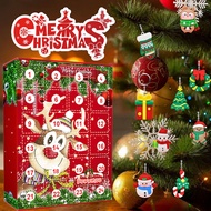 Littlegroot 24PCS Christmas Countdown Advent Calendar Toys Keychains For Kids Xmas Gift