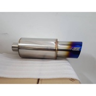 HKS CAR EXHAUST ROUND MUFFLER BODY 4.5 INCH LONG 8INCH
