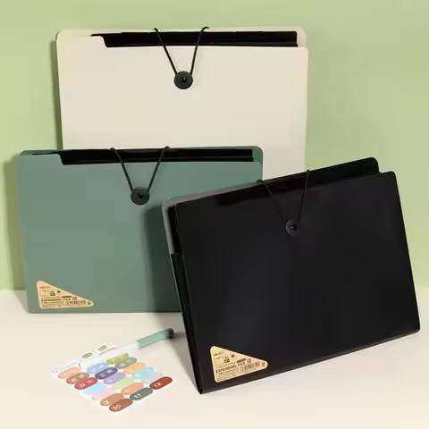 Three Colors Horizontal A4 Folder Students Office Business Trip Multi-layer Large Capacity 5/8/13 La