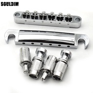 Electric Guitar Bridge Tailpiece fits Guitar Bridge for LP Electric Guitar Black Gold Silver