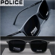 PREMIUM kacamata police hitam polarized original fullset