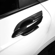 Auto Styling Exterior Black Carbon Fiber Door Handle Cover Stripes Trim For Hyundai Elantra CN7/CN7 