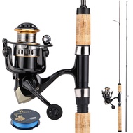 Sougayilang UL รอกตกปลา ชุด1 ตกปลาราคาถูก ชุด1.68เมตร 1.8เมตร 2ส่วน Ultralight Fishing Rod กับ12BB ต