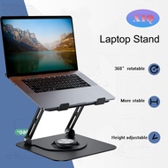 SG Adjustable Laptop Stand with 360°Rotating Base, Ergonomic Computer Stand for Laptop, Portable Laptop Riser for Desk, Foldable Laptop Holder