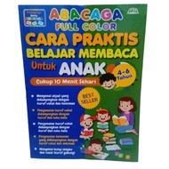 Abacaga Book Learn to Read 4-6 Years full color just 10 minutes a day