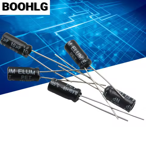 20pcs 10uf 50v audio capacitor NP non-polar electrolytic capacitor 50v 10uf 5X11mm