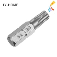 LIAOYING 1pc Torx Bits, S2 Alloy Steel 1/4 Inch Hex Shank Screw Driver Bit, T6-T40 25mm Length 6 Poi