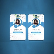 Cetak Emboss 3D custom kartu Id Card PVC