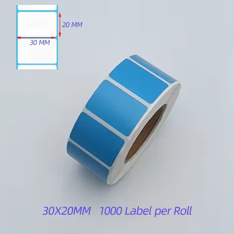 30x20 mm Direct Thermal Label Red Pink Yellow Blue Printing Sticker Barcode Color Label Paper 3x2 cm
