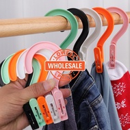 [Wholesale Price] Durable Multifunctional Clothes Clip / Household Sock Hat Underwear Clothespins / Outdoor Drying Windproof Hook Clip / Portable Clothes Pegs / Bathroom Towel Clip