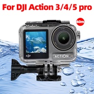 60M Waterproof Case For DJI Action 3 / 4 / 5 pro Action Camera Dive Case Protective Housing Shell OS