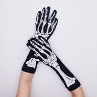[MAKY] Halloween Skeleton Skeleton Gloves Tri Dark Wind Convex Gloves Skeleton Ghost Festival Costum