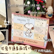 Lovely Snoopy 2026 desk calendar - page flip calendar, beautiful design, study & work desk decoratio