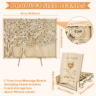Wedding Guest Book Wooden Heart-shaped Guest Book Wedding Box Personalized Nuptial Attendee Board De