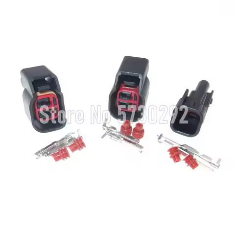 2P EV6 EV14 USCAR Fuel Injector Pigtail Plug Wiring Harness Sr20det Rb30 GTR FAST Ls2 Ls3 7283-5967-