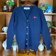 Branded play cardigan/play thrift cdg cardigan