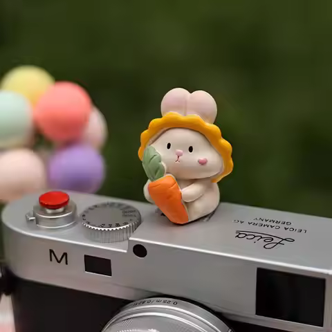 Cute Rabbit Universal Hot Shoe Cover for Leica Q2 Q3 Fuji X100V X-T5 Sony ZV-1 ZV-E10 Canon EOS R5 N