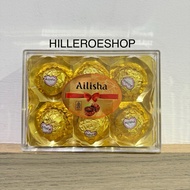 AILISHA CHOCOLATE 75GRAM CONTAINS 6 WAFER BALL CHOCOLATE IMPORTED CHOCOLATE 75GR
