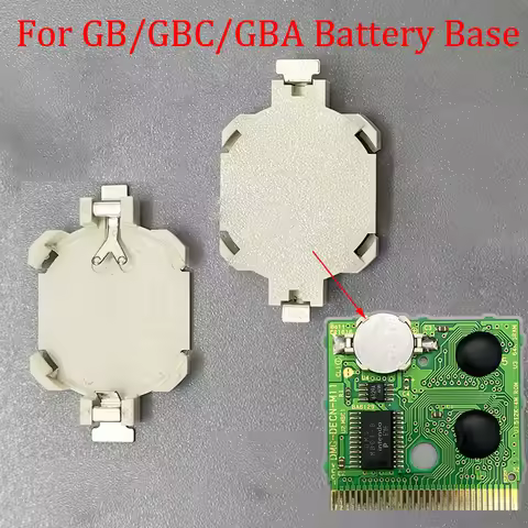 2PCS CR1616 Battery Holder For GAME BOY For GB For GBC For GBA Game Card Cartridge For GBA Repair Ac