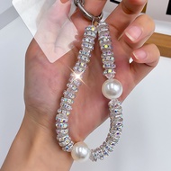 New Light Luxury Style Diamond-set Mobile Phone Chain Mobile Phone Case Hanging Pendant High-end Zir