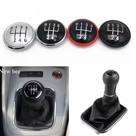Gear Shift Knob Cap Car Accessories Replacement For VW Golf 3 GTI R32 Jetta MK3 MK4 Bora LUPO 6X1 Po