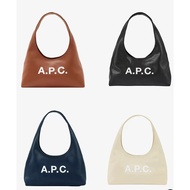 Apc logo print pu shoulder bag hand bag under-arm bag
