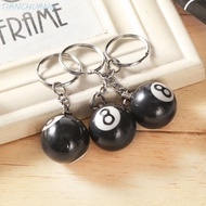 TIANCHUANG Billiards Keychain Fashion 25mm Resin Ball Round Ball No. 8 Snooker NO.8 Key Chain