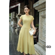 SIXDO Yellow Tendy Flared Dress (Yellow Tendy Flared Dress)