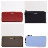 Mango wallet original textured wallet pink red Women's wallet