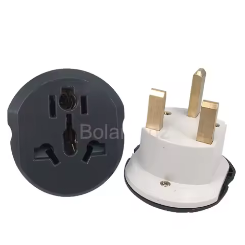 UK Plug Adapter 13A 250V HK Travel Adapter Converter 2 Round Socket High Quality Universal AU US EU 
