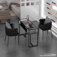Double Dedicated Chair Glass Manicure Shop Combination Table Chair New Table Single Manicure Set Fas