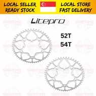 Litepro 52T 54T Spade Chainring Narrow Round Chainring 130BCD Gear Teeth Link Chainwheel