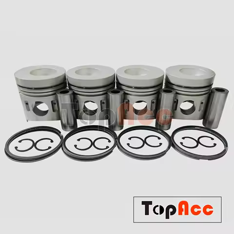 4 Pcs 4D32 4D32T Piston Kit With Piston For Mitsubishi Diesel Engine