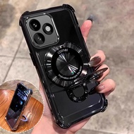 Case For Redmi 13 4G 13 5G note 13R New bracket magnifying glass function mobile phone soft shell