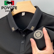 Men's Polo Shirt Men's Business Polo Polo Shirt Embroidered Polo Fashion Men's Short-Sleeved Top T-Shirt Shirt Men's Slim-fit Casual Men's Clothing