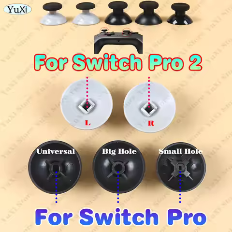 2-50Pcs Analog Joystick Thumbstick Cap for Switch Pro 2 Mushroom Grip Caps for NS2 PRO for NS Pro Ga
