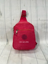 Túi Đeo Chéo Kipling Vải Dù In Hình Khỉ Ẩn VNXK - Ms 59