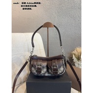 Coach Ashton 25 Logo Jacquard Silver Accessories Shoulder Messenger Bag Leather Handbag Medium Women